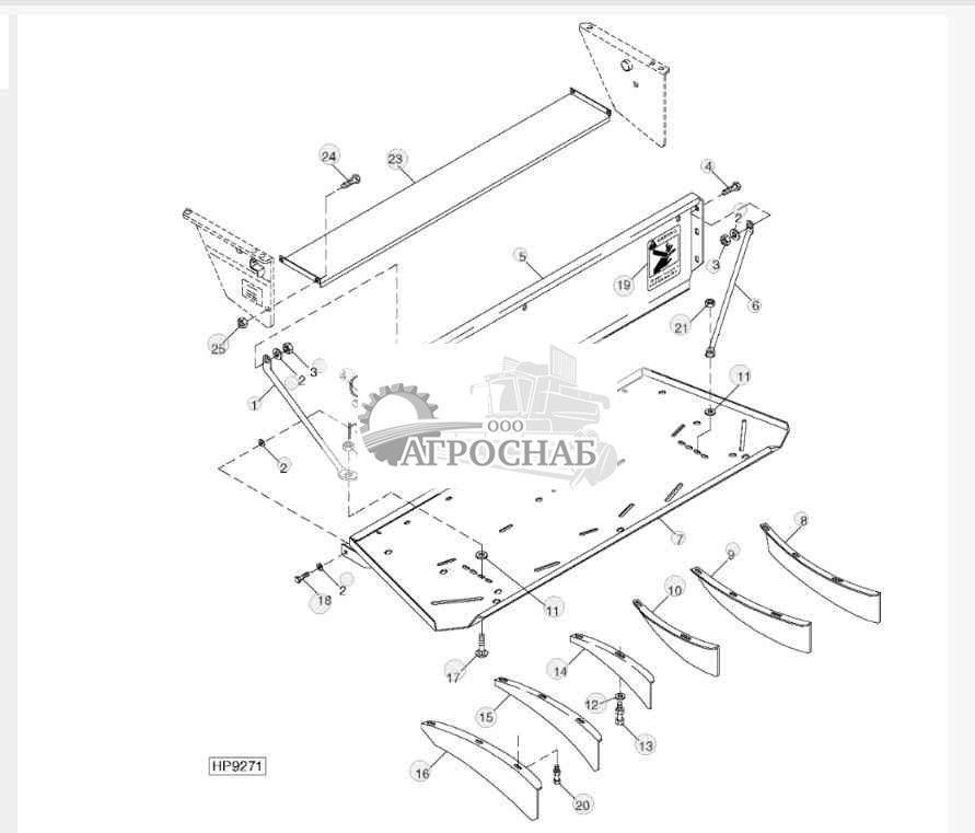 TAIL BOARD SUPPORTS AND VANES 